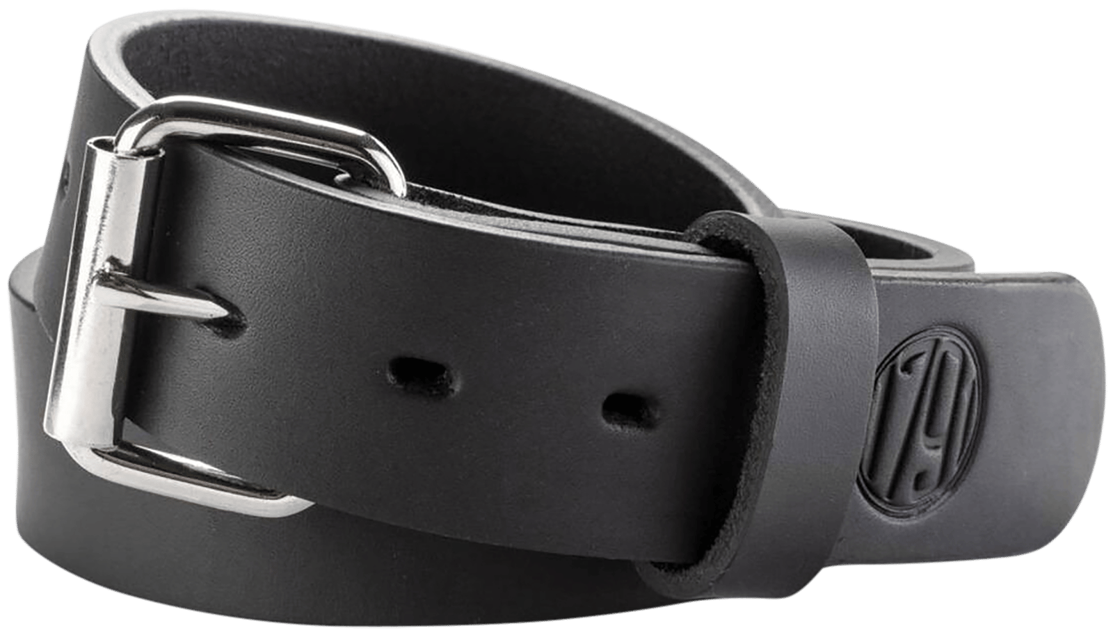 1791 Gunleather BLT013640SBLA 01 Gun Belt Stealth Black Leather 36/40 1.50" Wide Buckle Closure