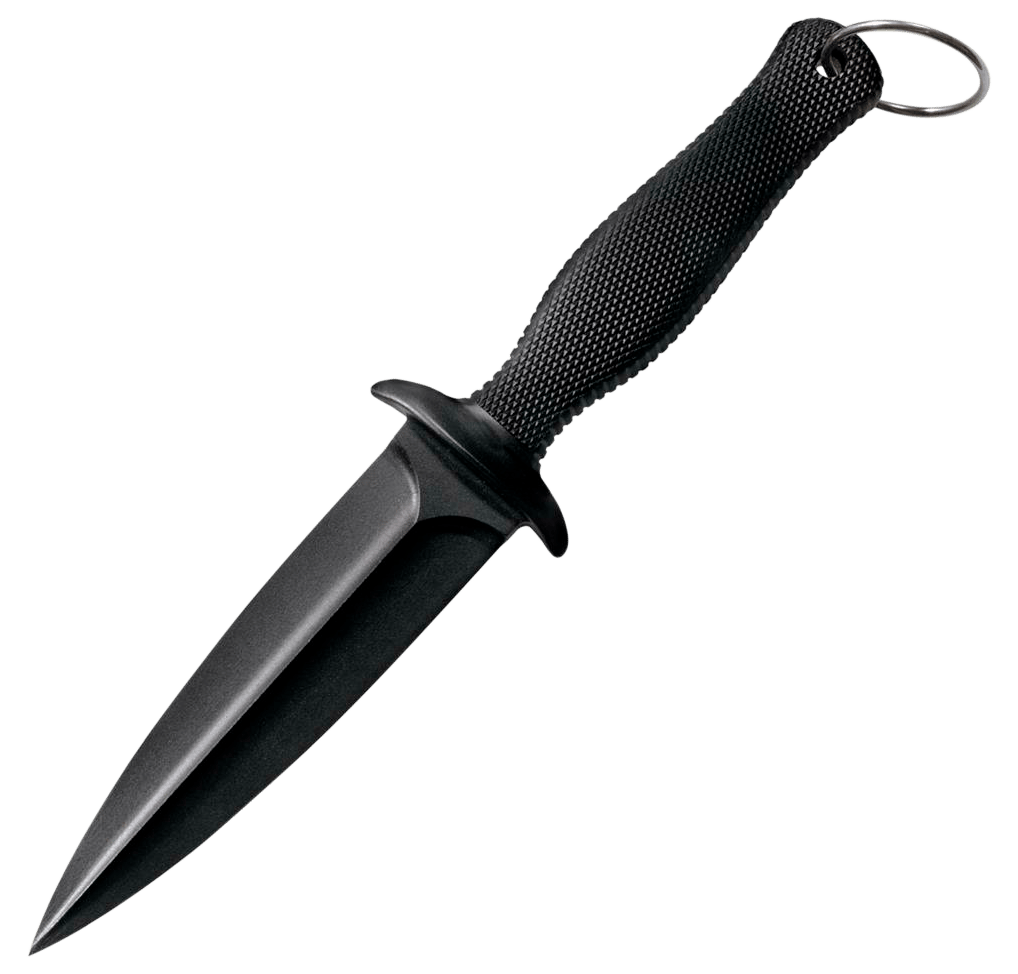 Cold Steel CS-92FBA FGX Boot Blade II 5" Fixed Plain Black Griv-Ex Blade/Black Checkered Kray-Ex Handle