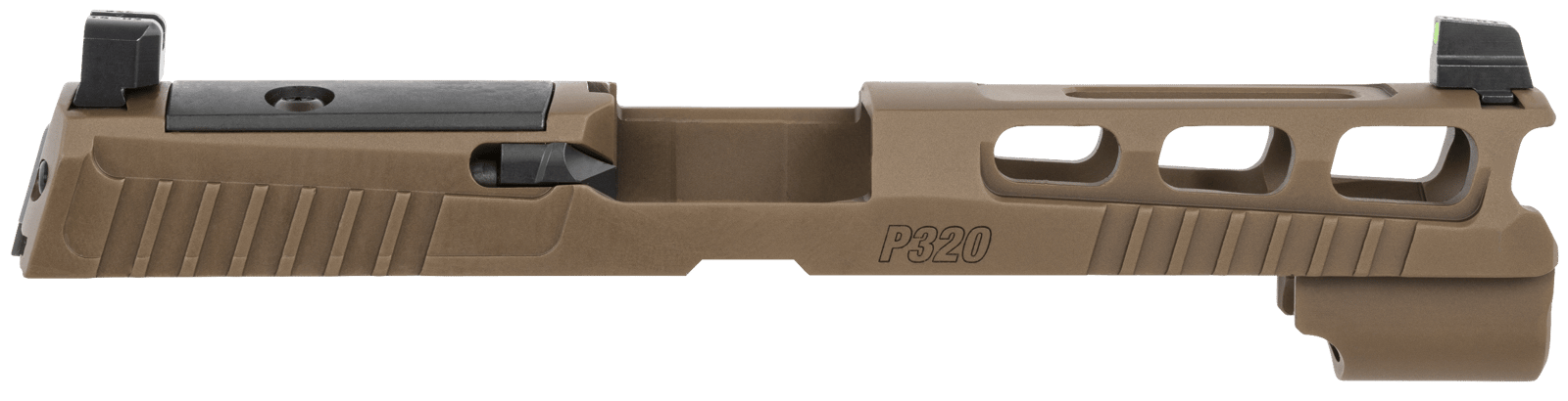 Sig Sauer 8900953 P320 Sig P320 9mm Luger PVD Coyote Brown Stainless Steel Optic Ready Slide XRAY3 Suppressor Sights Compatible With ROMEO1 & ROMEO Pro