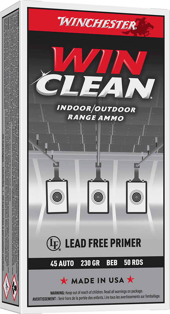 WINCHESTER 45 AUTO SUPER-X TARGET WINCLEAN 230 GR 50 RD/BX 10 BX/CS