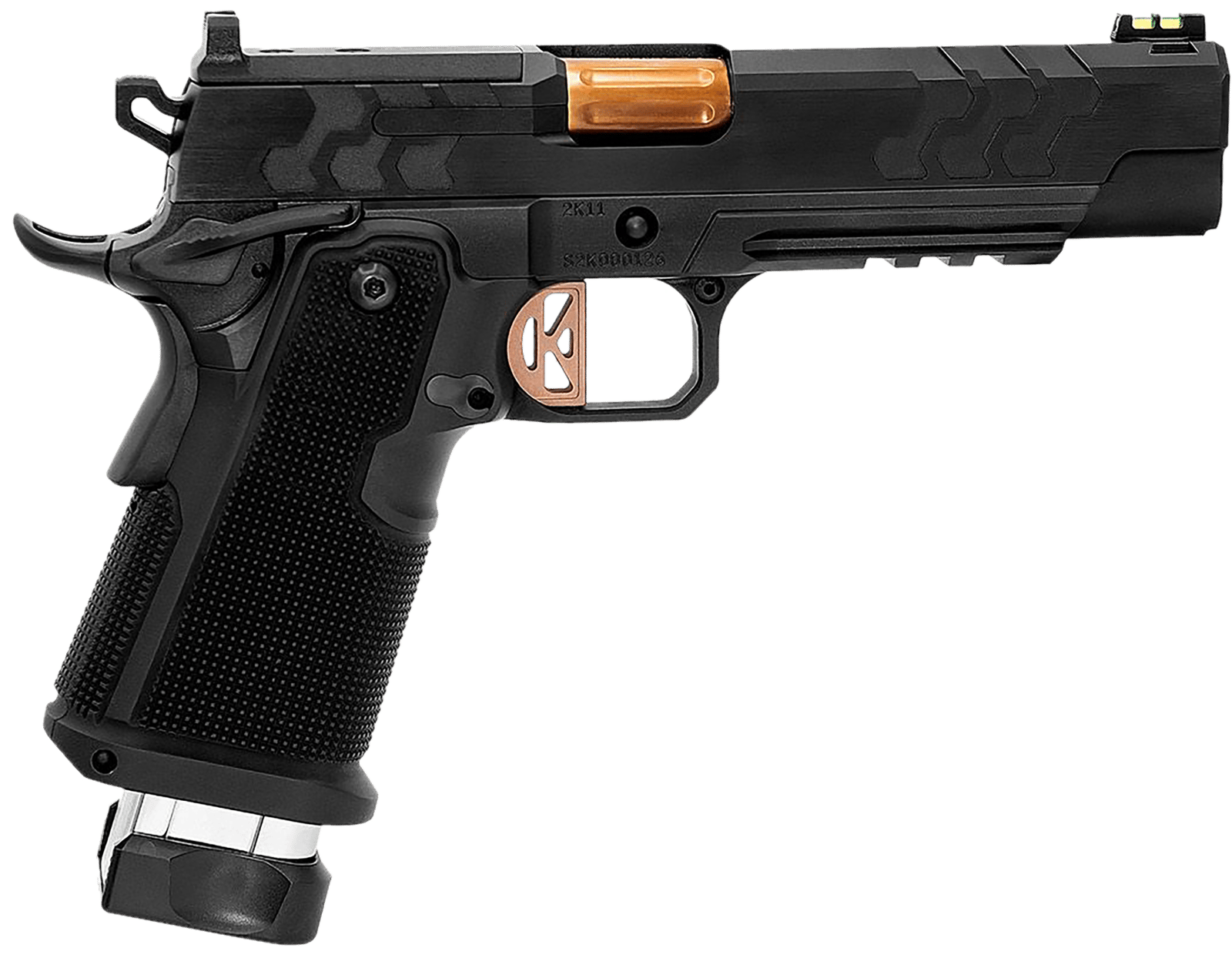 Kimber Mfg.,inc 3500051 2K11 (OR) 9mm 20+1 5" High Polished w/ Coyote PVD, Brush Polish Flats w/ DLC Coating Stainless Steel Slide Aluminum Grip