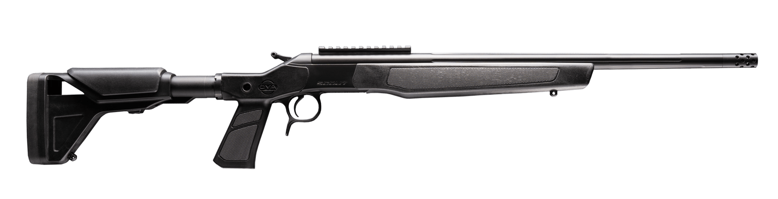 CVA CR4439XP Scout XP 35 Whelen 1rd 20" Matte Stainless Steel Threaded Barrel & Receiver w/Picatinny Rail, Graphite Black Adjustable Synthetic Stock