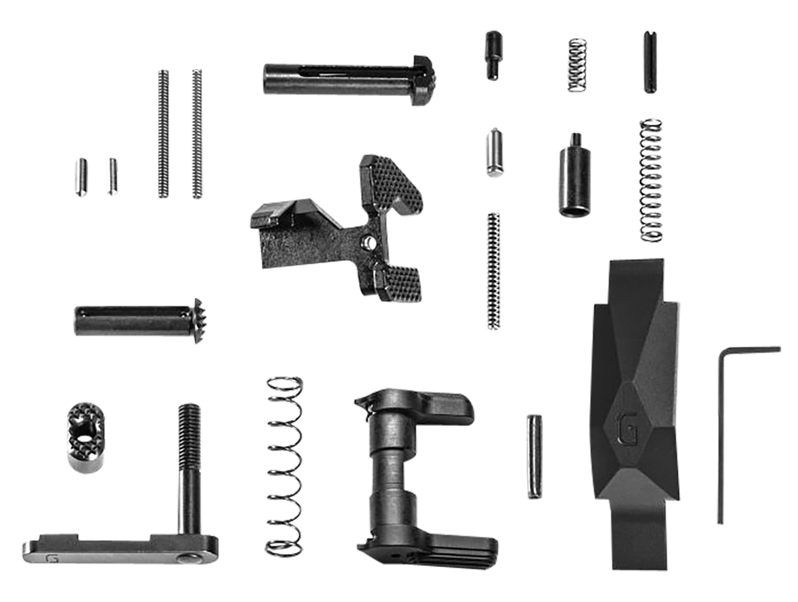 Geissele Automatics Ultra Duty Lower Parts Kit Black, Ambi Safety, Oversized Bolt Release/Catch for AR-15