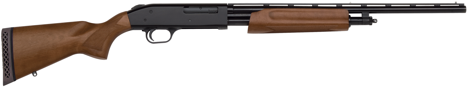 Mossberg 57120 505 Bantam Youth 410 Gauge Pump 3" 4+1 20" Blued Steel Vent Rib Barrel, Blued Steel Receiver, Fixed Hardwood Stock, Right Hand, Modified Choke