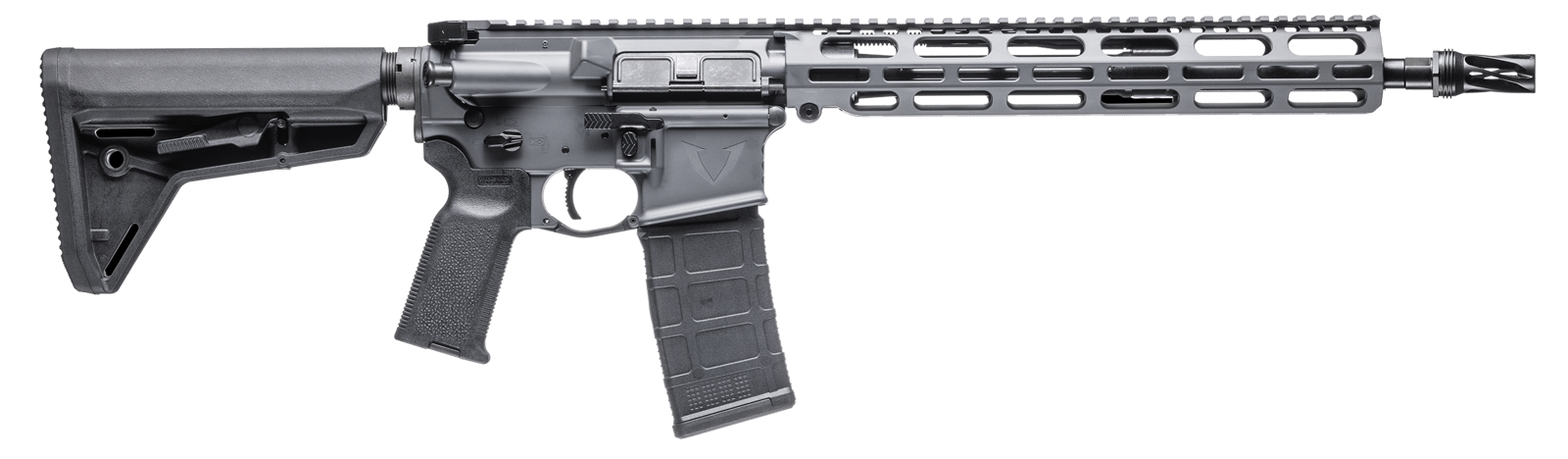 Vktr Industries V31100916622 VK-1PW 5.56 13.70" Sniper Gray Cerakote Low Profile M-LOK Handguard Magpul SL Black Magpul K2 Grip