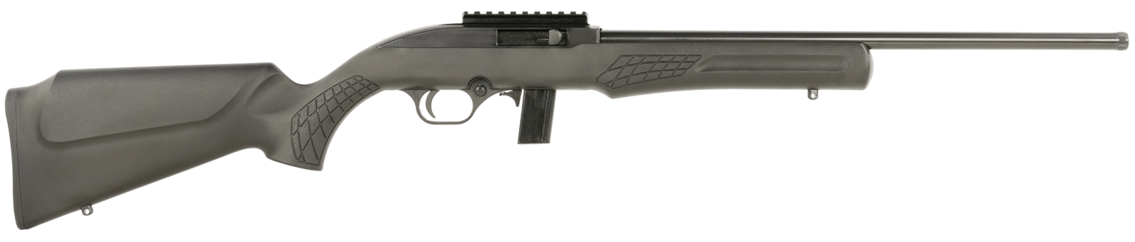 Rossi RS22LP1811-TH RS22 22 LR 10+1 18" Matte Black Threaded Barrel, Matte Black Aluminum Receiver w/Picatinny Rail, Black Monte Carlo Polymer Stock