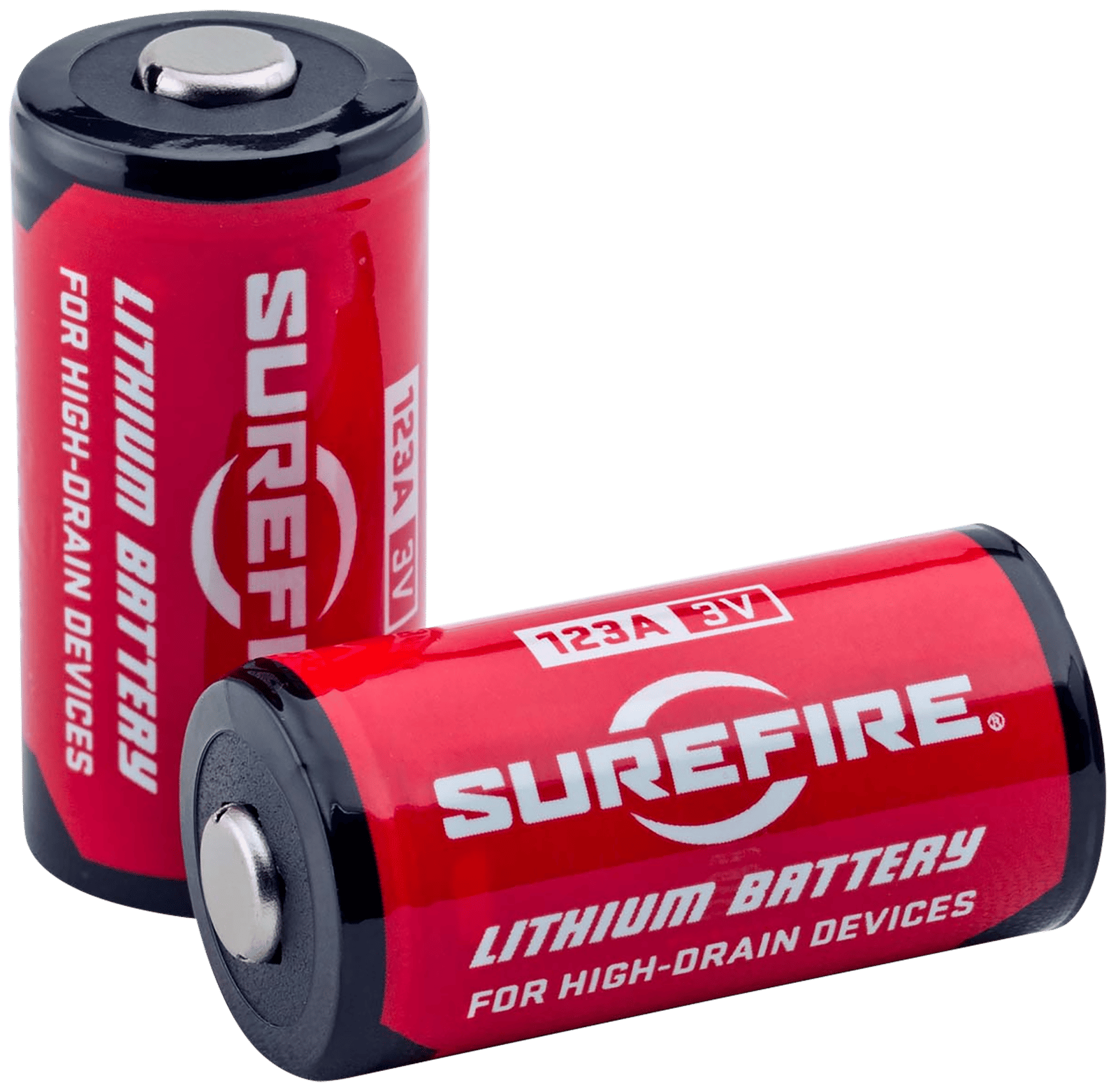 SureFire SF2SWBULK 123A Batteries Red/Black 3.0 Volts 1,550 mAh (130/65 Pairs) Single Package Fishbowl
