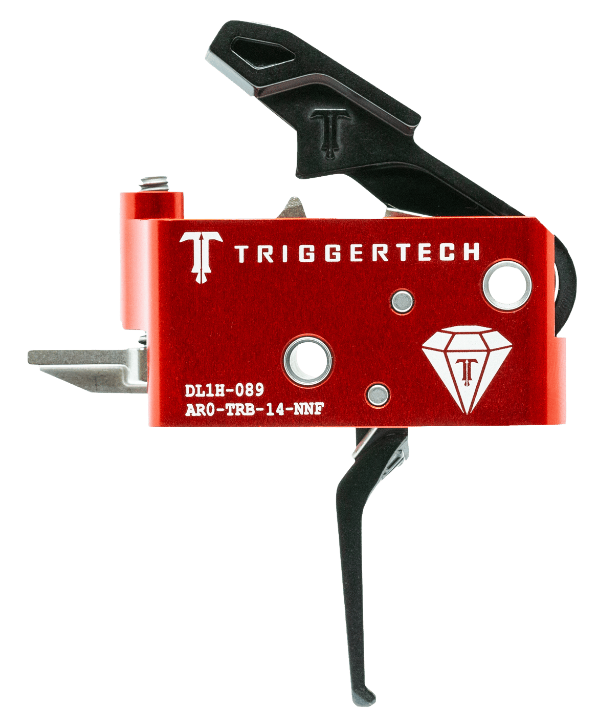 TriggerTech AROTRB14NNF Diamond Two-Stage Flat Trigger with 1.50-4 lbs Draw Weight for AR-15 Right
