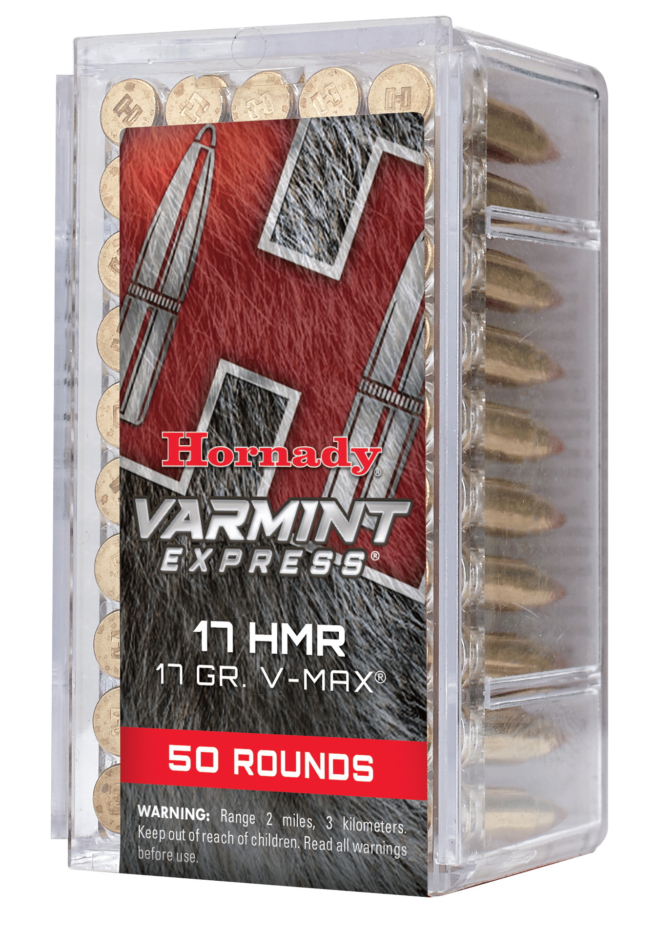 Hornady 83170 Varmint Express 17 HMR 17 gr Hornady V Max 50 Per Box/ 40 Case