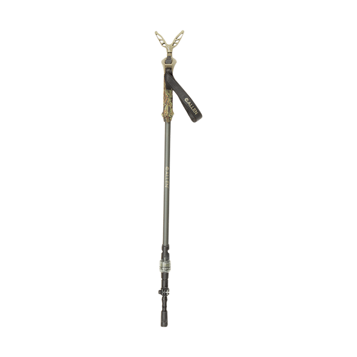 Allen 21447 Axial EZ-Stik Shooting Stick Monopod made of Matte Beetle Green Aluminum with Rubber Foot, Push Button Auto Slide Action, Post Attachment System & 29-61" Vertical Adjustment