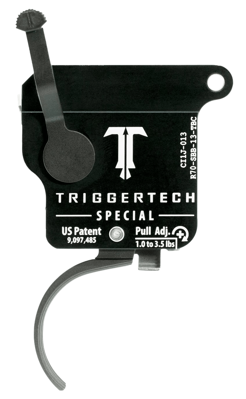 TriggerTech R70SBB13TBC Special Single-Stage Traditional Curved Trigger with 1-3.50 lbs Draw Weight for Remington 700 Right