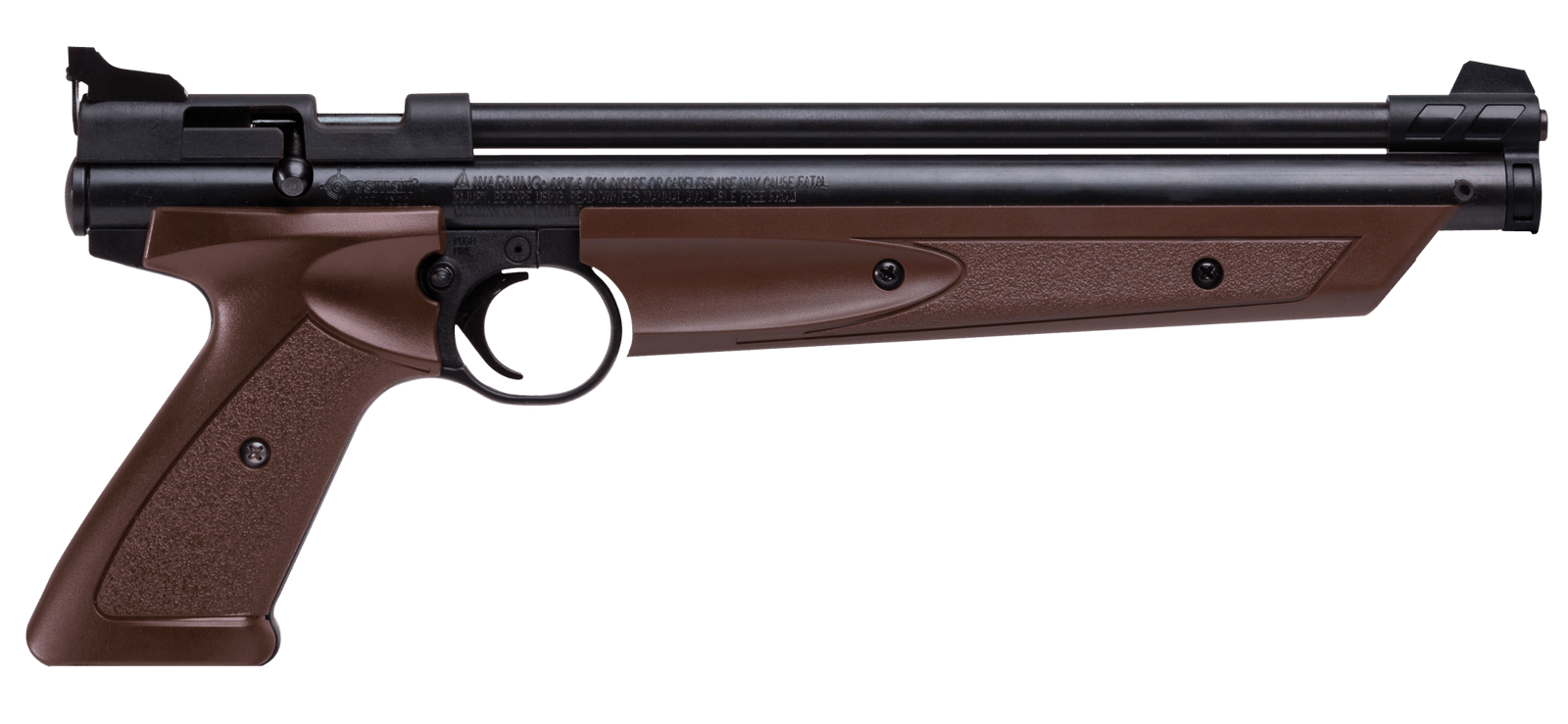 Crosman P1377BR American Classic Pump Pistol Pump 177 1rd Brown Polymer Grips