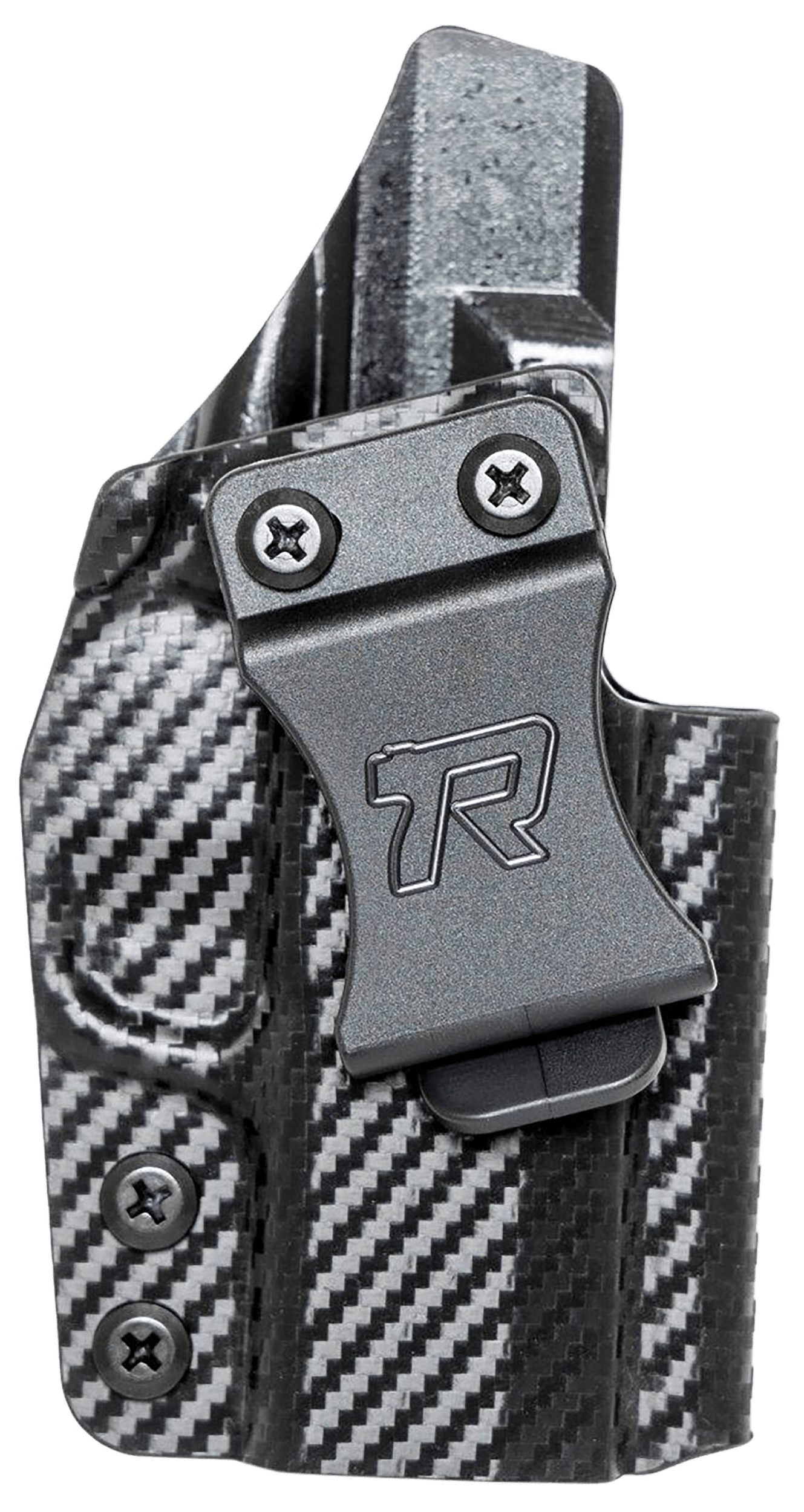 Rounded Gear SFAHELLCATPROCFRHVAR Kydex IWB Black Kydex Fits Springfield Hellcat Pro Belt Clip Right Hand