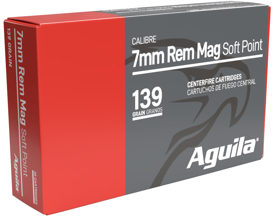 Aguila 80591AG 7mmRemMag 139gr InterLock Boat Tail Soft Point 20 Per Box/10 Case