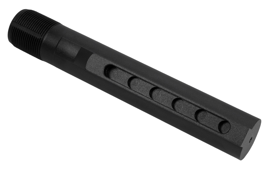 CMC Triggers 81626 Carbine Buffer Tube Kit Mil-Spec 6 Position AR-15 Black Anodized 7075-T6 Aluminum