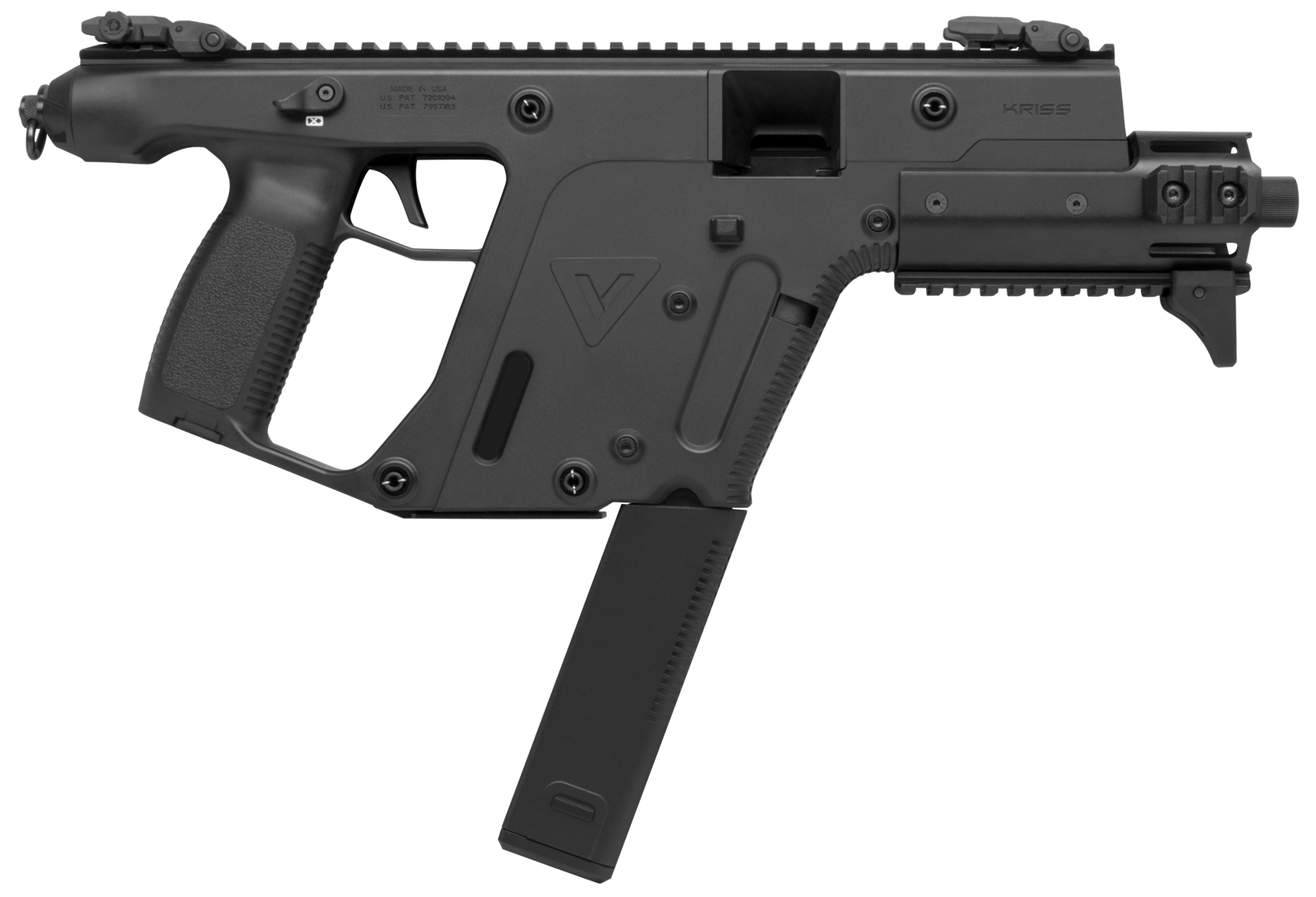 Kriss USA KV45PBL30 Vector Enhanced SDP Gen2 45 ACP 30+1 6.50" Black Nitride Threaded Barrel, Black Picatinny Rail, MK5M Modular Rail, Glock Magazine Compatible