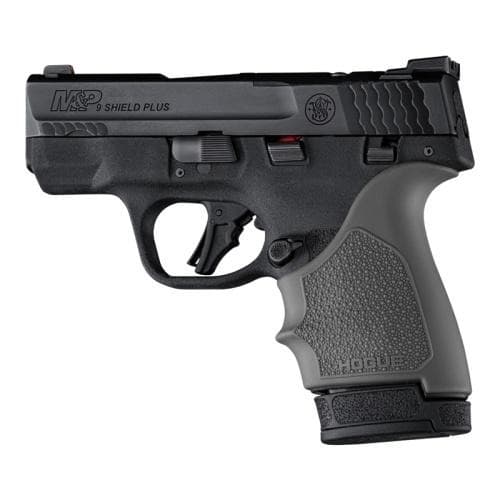 Hogue HandAll Beaver Tail Handgun Grip Sleeve S&W M&P 9 Shield Plus Slate Grey