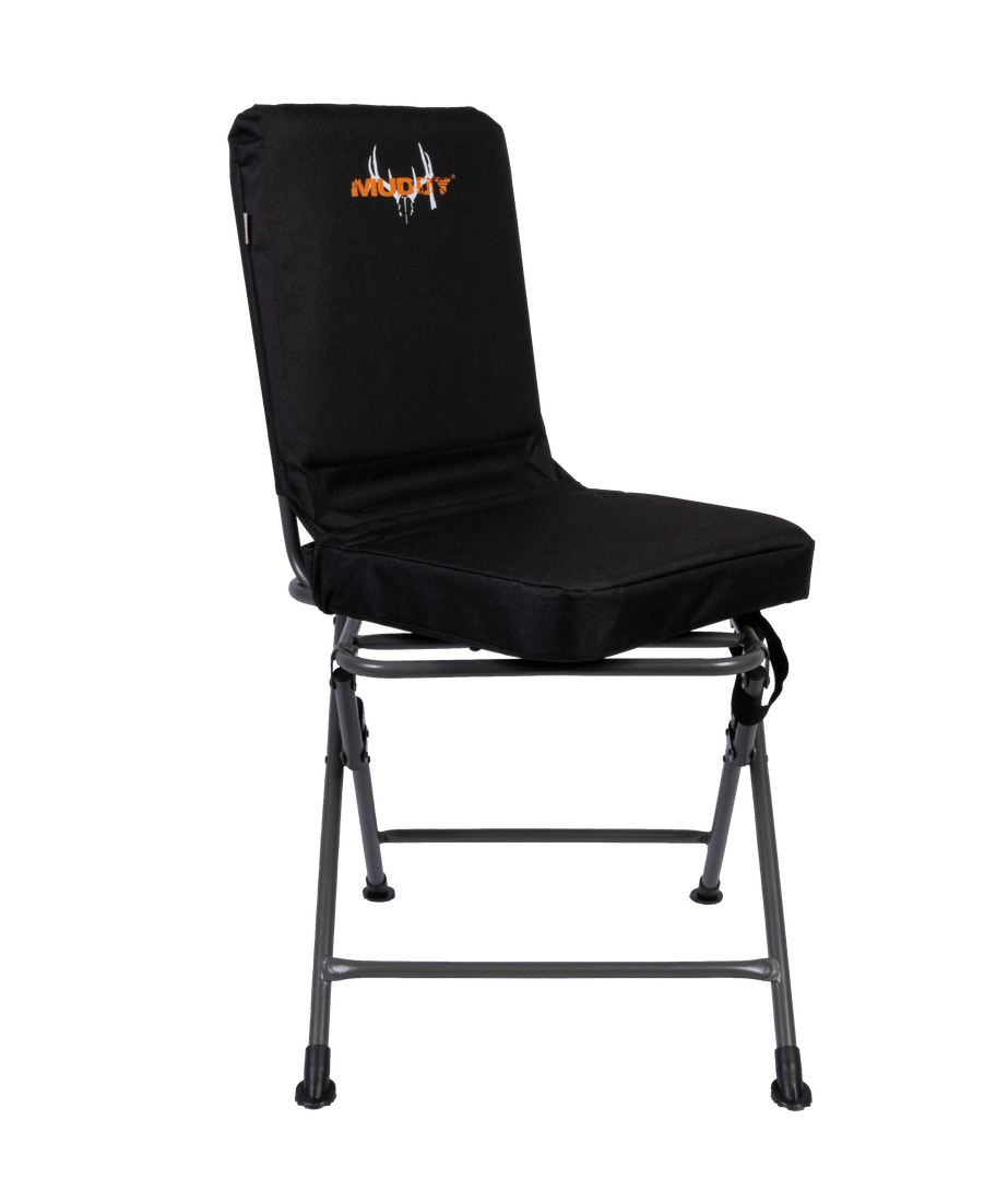 Muddy MUDPSCHR Padded Swivel Chair Black 300 Denier Polyester Fabric/ Polyethylene Foam Seat