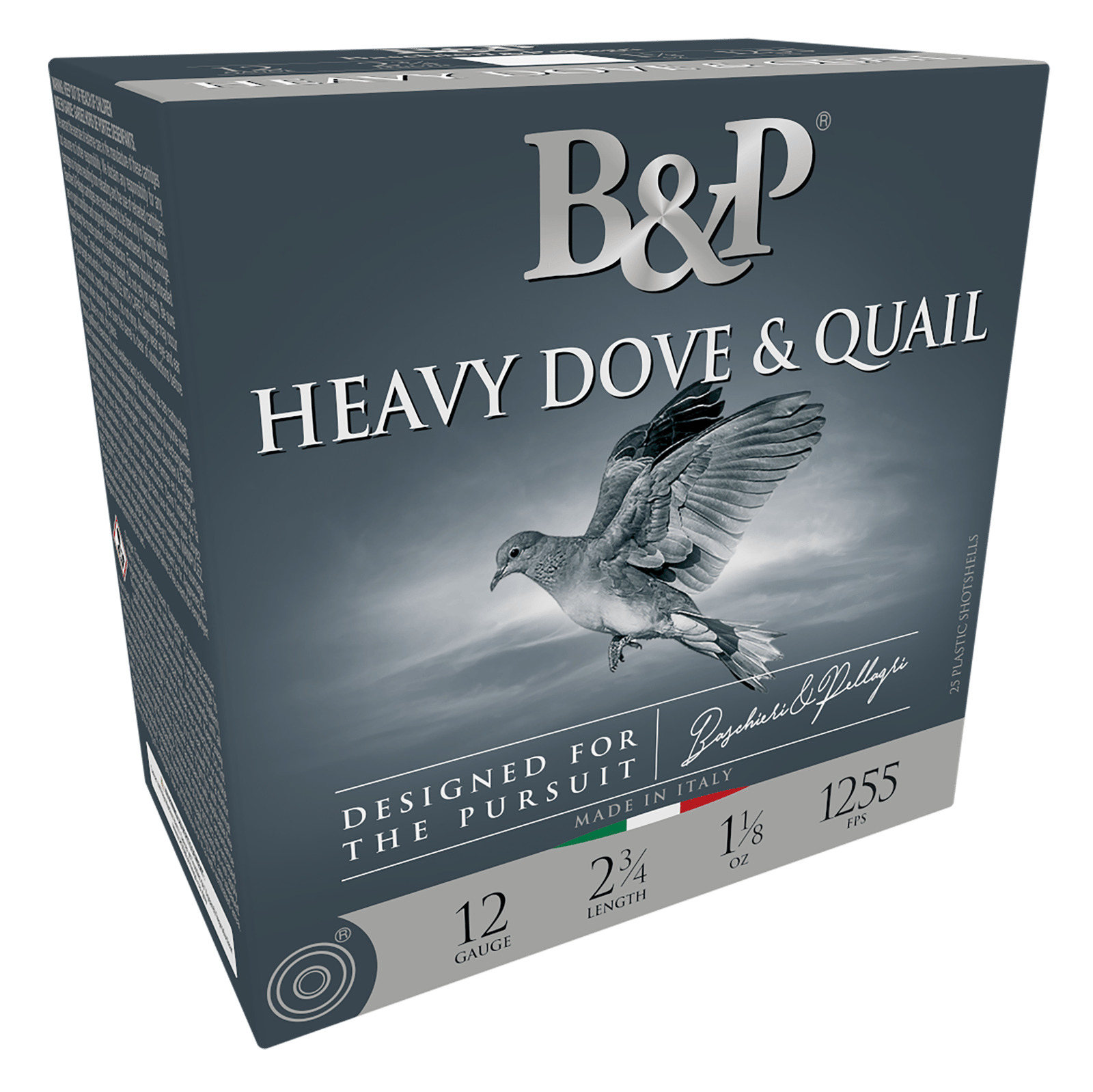 B&P 12B18D8 Heavy Dove & Quail 12Gauge 2.75" 1 1/8oz 8Shot 25 Per Box/10 Case