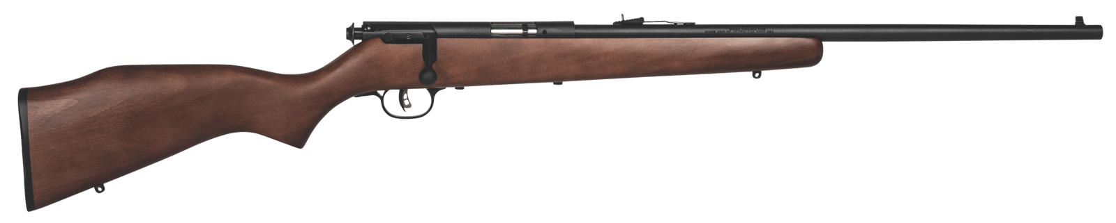 Savage Arms 17000 Mark I G Full Size 22 Long/22 Short/22 LR 1rd 21" Matte Black Carbon Steel Barrel, Matte Black Drilled & Tapped Carbon Steel Receiver, Satin Hardwood Fixed Stock, Right Hand