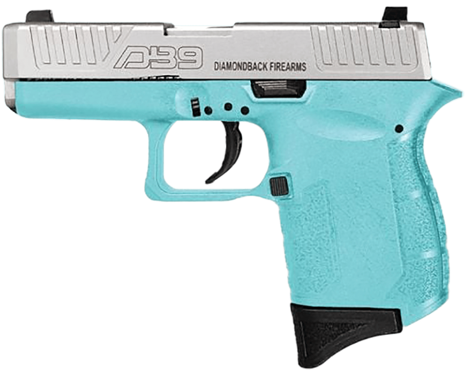 Diamondback DB0200P091 DB9 Gen4 Micro-Compact Frame 9mm Luger 6+1, 3.10" Stainless Steel Barrel, Nickel Boron Serrated Stainless Steel Slide, Mint Polymer Frame & Grip