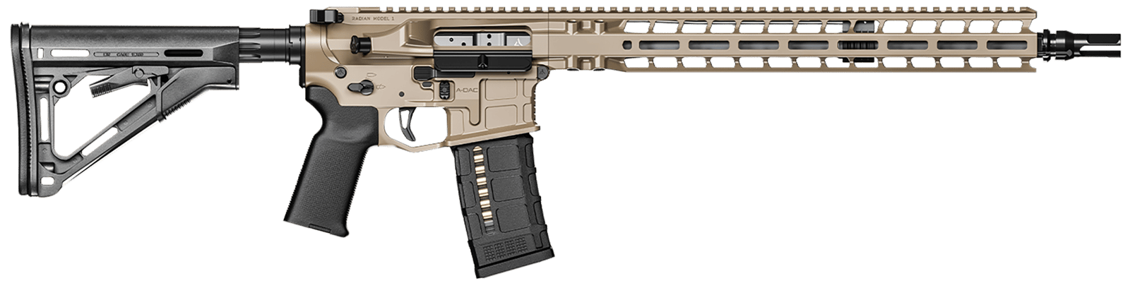 RADIAN WEAPONS R0540 Model 1 223 Wylde 16" Rifle 30+1 Flat Dark Earth Cerakote Black Magpul Collapsible Magpul