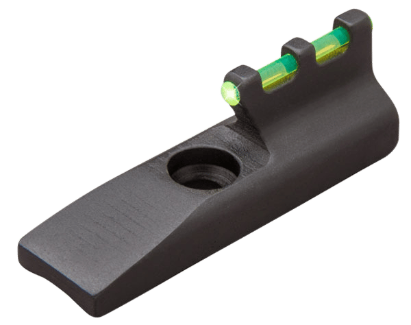 TruGlo TG965G Front Sight Green Fiber Optic Front/Black Frame Fits Browning Buck Mark Fits Ruger MK II/MK III/MK IV, 22/45, Front Post Screw Mount