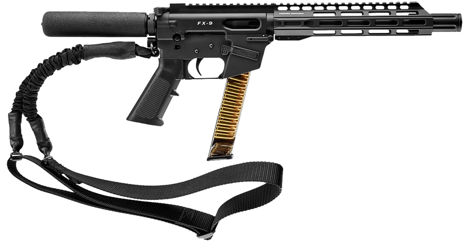 FREEDOM ORDNANCE FX9P10T FX9 9mm Luger 31+1 10" Black Nitride Stainless Steel Barrel, M-LOK Handguard, Black Anodized Aluminum Picatinny Rail Receiver, Black Pistol Tube, AR15 Grip, Right Hand