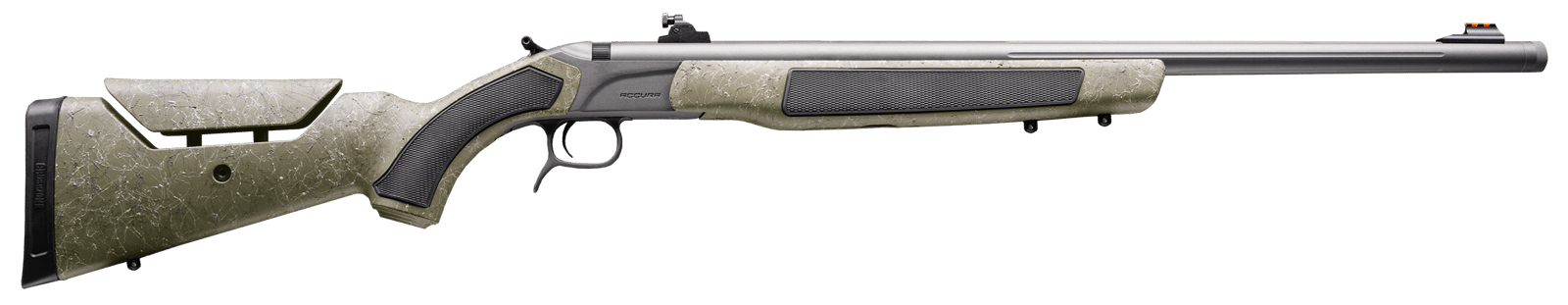 CVA PR3233N Accura MR-X 50 Cal VariFlame 26" Tungsten Cerakote Fluted Threaded Barrel, Drilled & Tapped Receiver, Adjustable Black/Gray Webbing Synthetic Stock