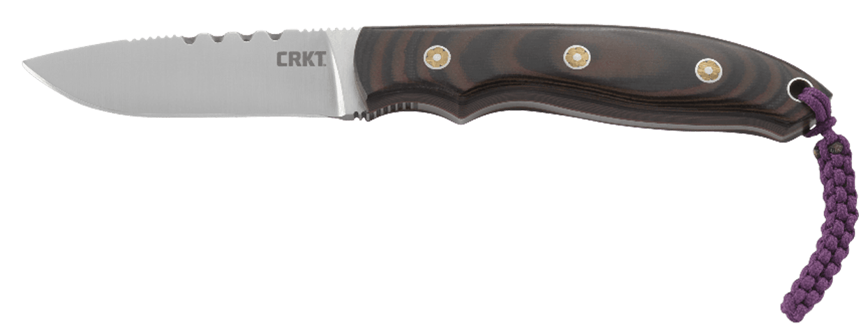 CRKT 2861 Hunt'N Fisch 2.99" Fixed Plain Satin 9Cr18MoV SS Blade/Multi-Color G10 Handle Includes Lanyard/Sheath