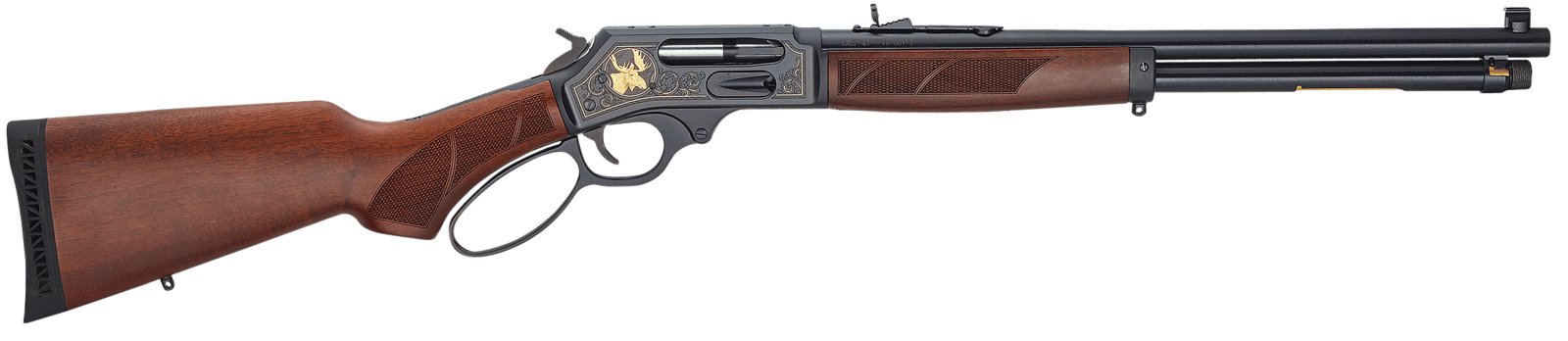 Henry H010GWL Side Gate Wildlife Full Size 45-70 Gov 4+1 18.43" Blued Steel Barrel, Blued Steel Receiver, Fancy American Walnut Stock Right Hand