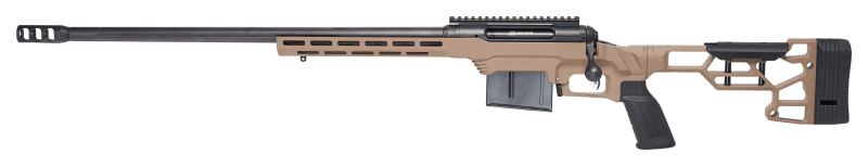 Savage Arms 57696 110 Precision 6.5 Creedmoor 10+1 24", Matte Black Rec/Barrel, Flat Dark Earth Cerakote MDT LSS XL Chassis, Polymer Grip, Left Hand