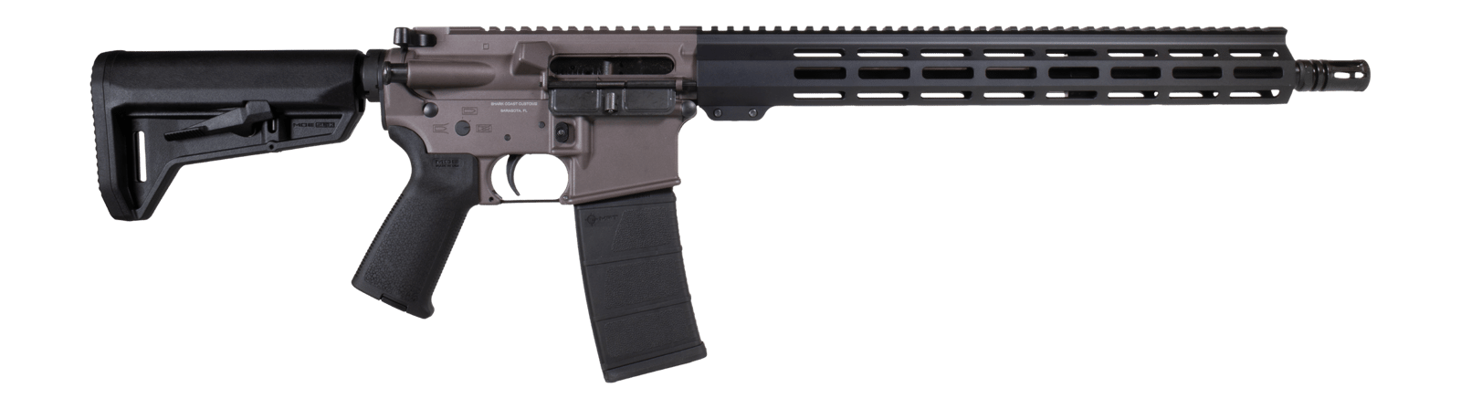 Shark Coast Tactical 300-063-1000-04 Holmes 5.56 NATO 30+1 16" Black Nitride Threaded Barrel, Aluminum Receiver w/Picatinny Rail, M-LOK Handguard, Magpul Collapsible Black Polymer Stock, Magpul MOE G