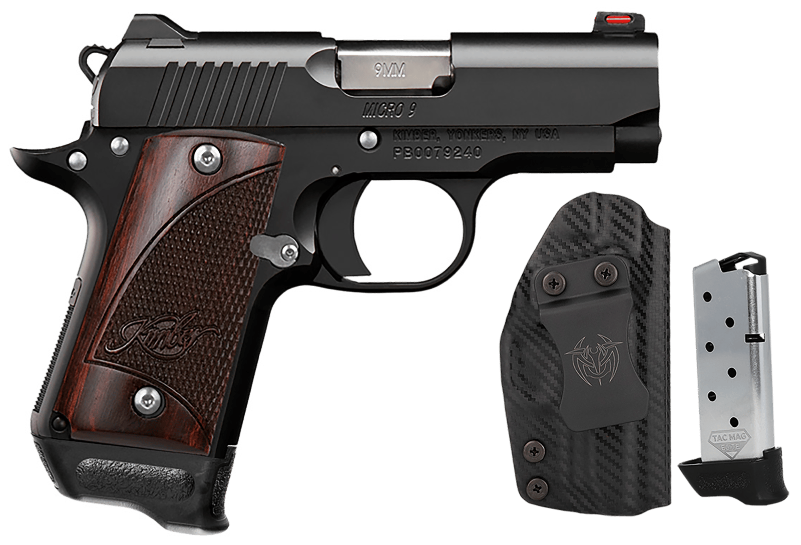 KIMBER 3300253 MICRO 9 BLACK RSWD 9MM 3.15" RTC