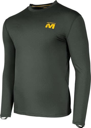 MUDDY DV8 STONEWOOL 200 LONG SLEEVE CREW PEAT MOSS X-LARGE