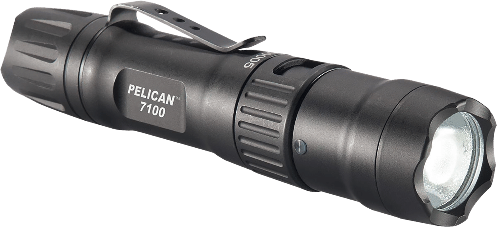 Pelican 7100 Tactical Flashlight Black Anodized 33/348/695 Lumens White LED