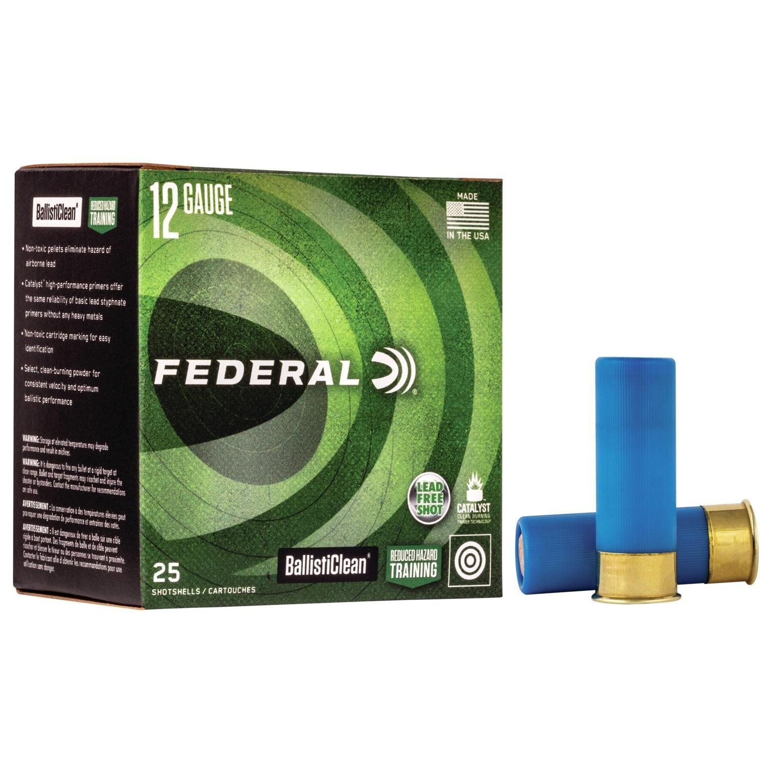 Federal Ballisticlean Shotshells 12 ga 2-3/4" 1500 fps Slug 25/ct