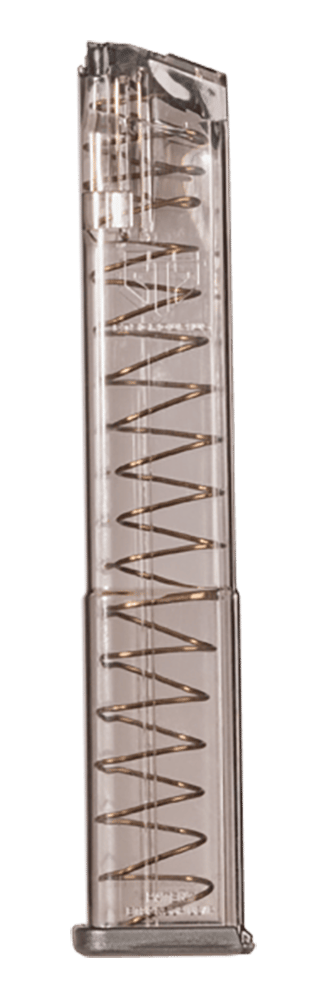 ETS Group SMKGLK18G2 Pistol Mags 31rd 9mm Luger Compatible w/ Glock 18 Smoke Polymer