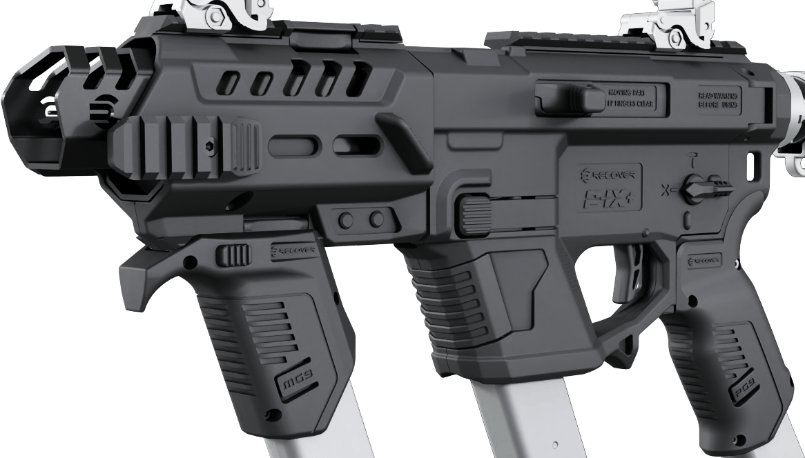 Recover Tactical PIXPMG01 P-IX+MG PG9 SR20 Metal Front Guard Black