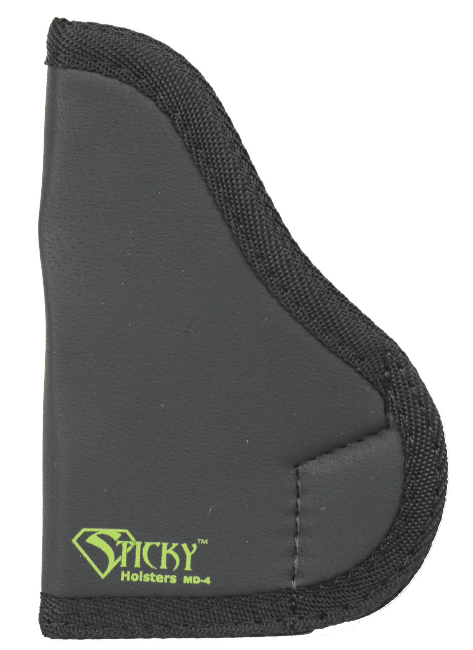 Sticky Holsters MD4 MD-4 Black/Green Latex Free Rubber Fits Med Semi-Auto Ambidextrous