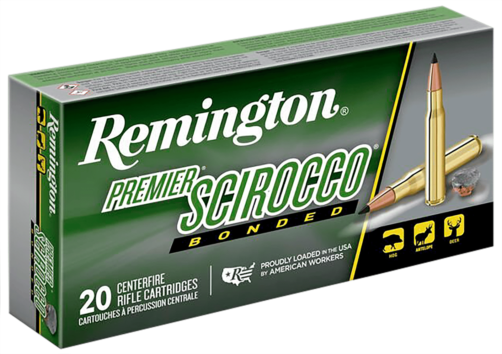 Remington Ammunition 29320 Premier Scirocco Bonded 243Win 90gr Swift Scirocco Bonded 20 Per Box/10 Case