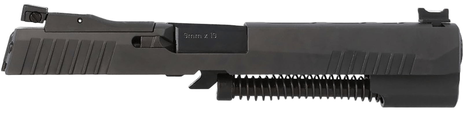Sig Sauer 8901572 P320 Slide Assembly 9mm Luger Black Stainless Steel Optic Ready/Serrated Slide