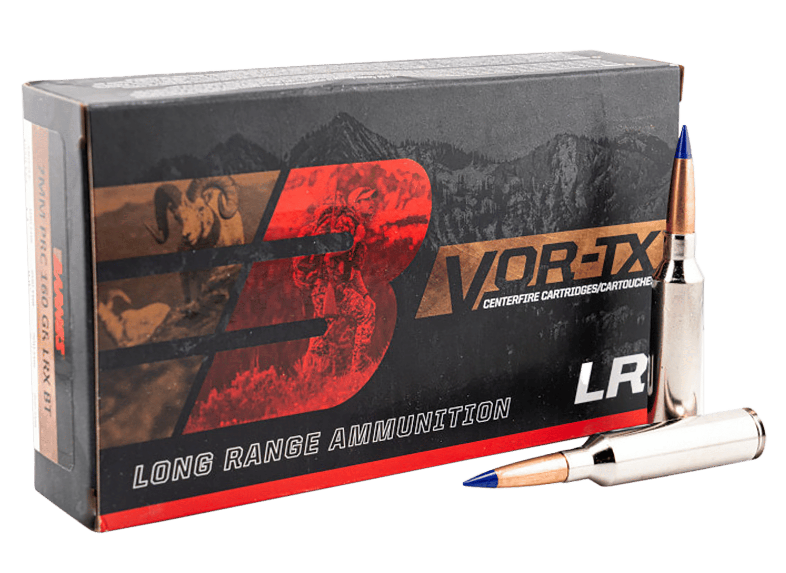 Barnes Bullets 32245 7mmPRC 160gr LRX Boat Tail 20 Per Box/10 Case