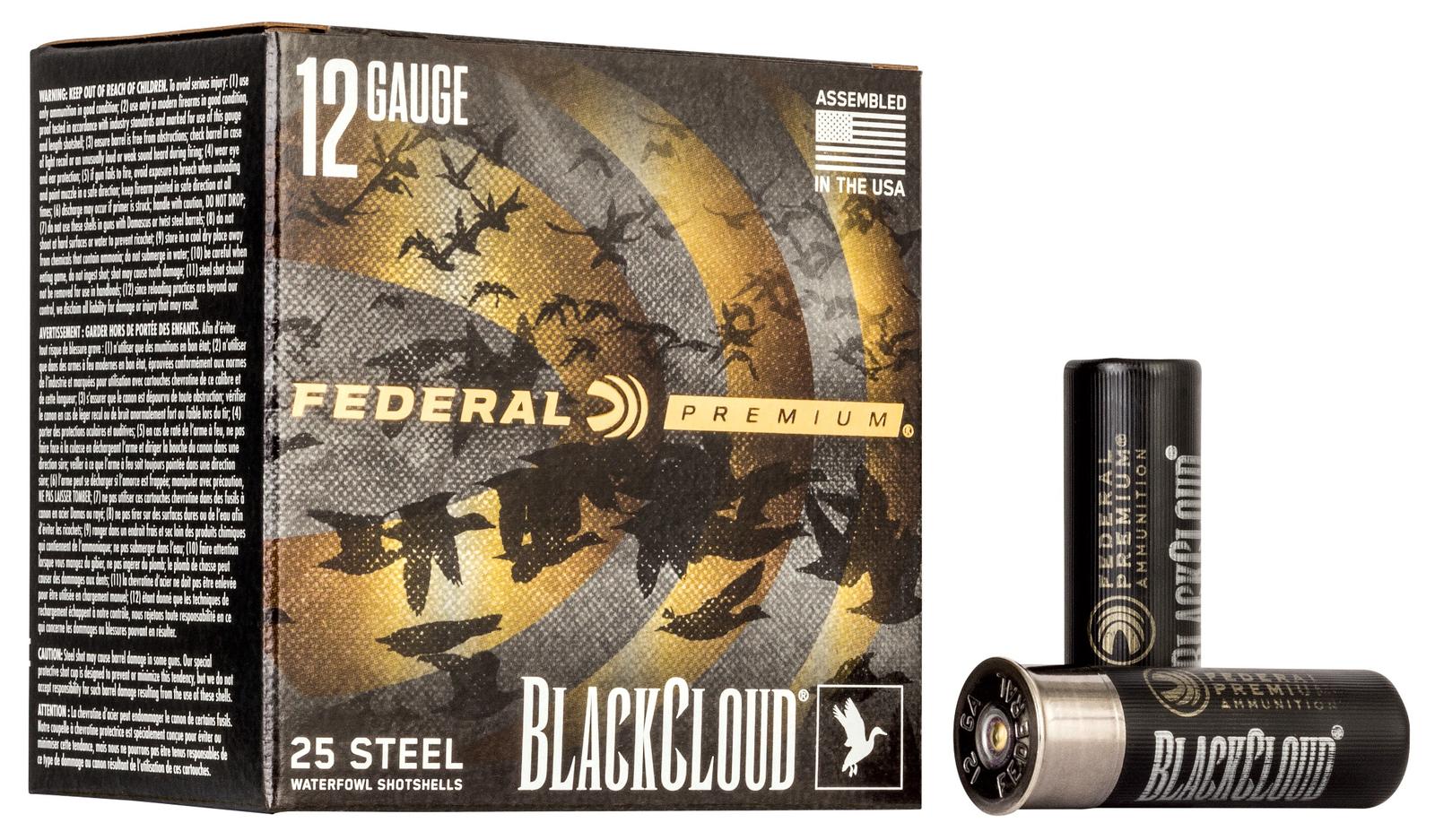 Federal PWBX1423 Black Cloud FS 12Gauge 3" 1 1/4oz 3Shot 25 Per Box/10 Case
