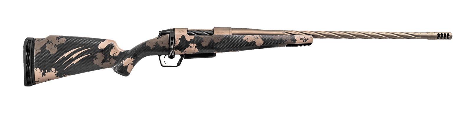 Fierce Firearms ROGSSX22CM18BRS Twisted Rogue XP 22 Creedmoor 3+1 18" Smoked Bronze Cerakote Spiral Fluted Threaded Stainless Steel Barrel, Drilled & Tapped Receiver, BiPod Rail Forend, Sonora Ambush