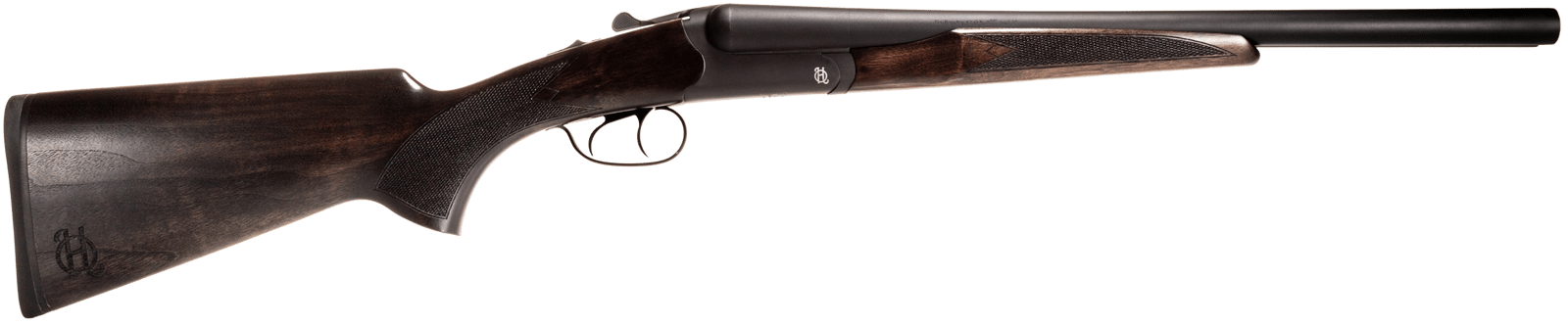 Heritage Mfg BL1218BK Badlander Full Size 12 Gauge Break Open 2rd 18.50" Black Chrome Side By Side Barrel & Receiver, Fixed Turkish Walnut Stock