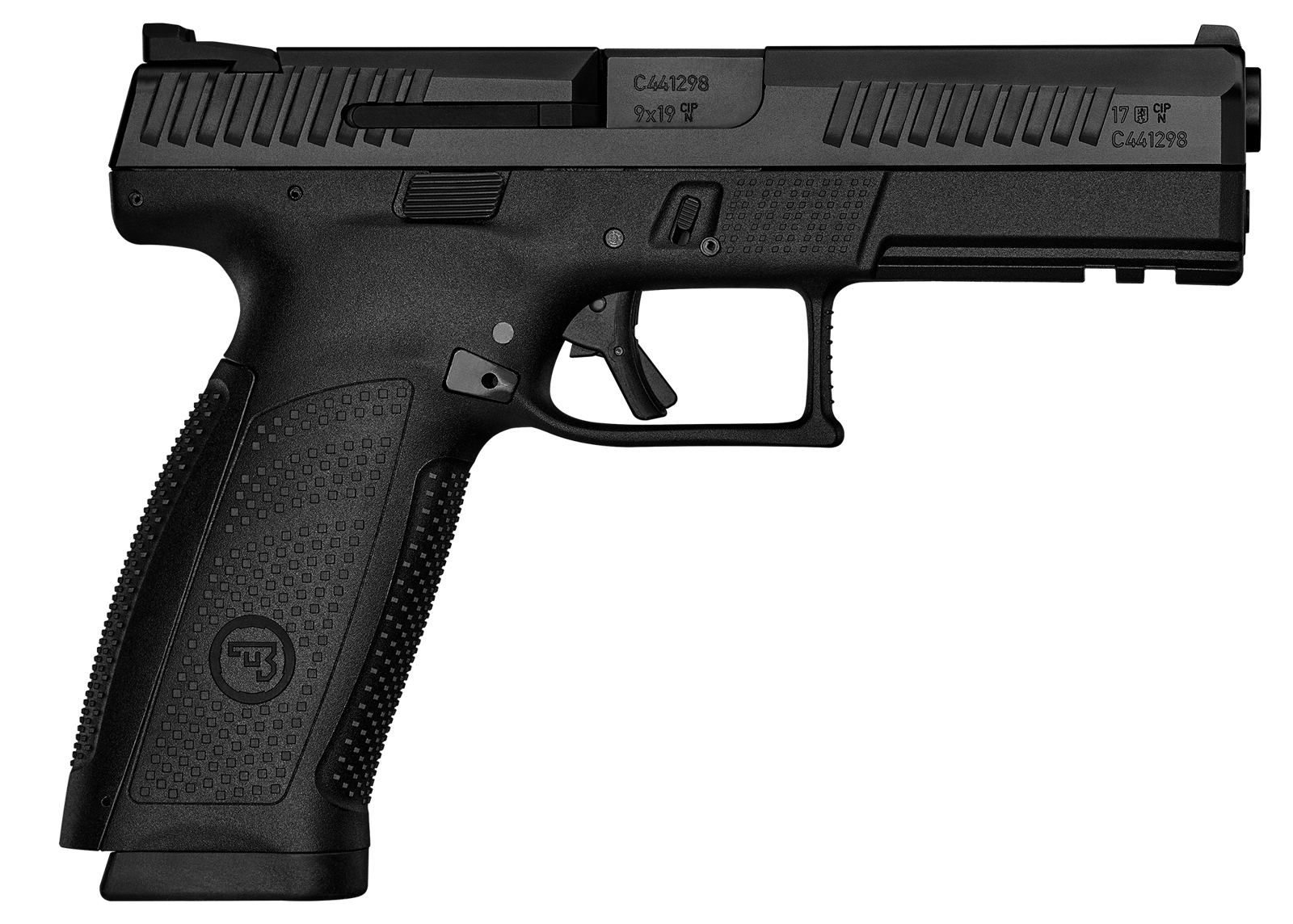 CZ-USA 01540 P-10 F 9mm Luger 10+1 4.50" Black Steel Barrel, Black Nitride Serrated Steel Slide, Black Polymer Frame w/Picatinny Rail, Black Interchangeable Backstrap Grip