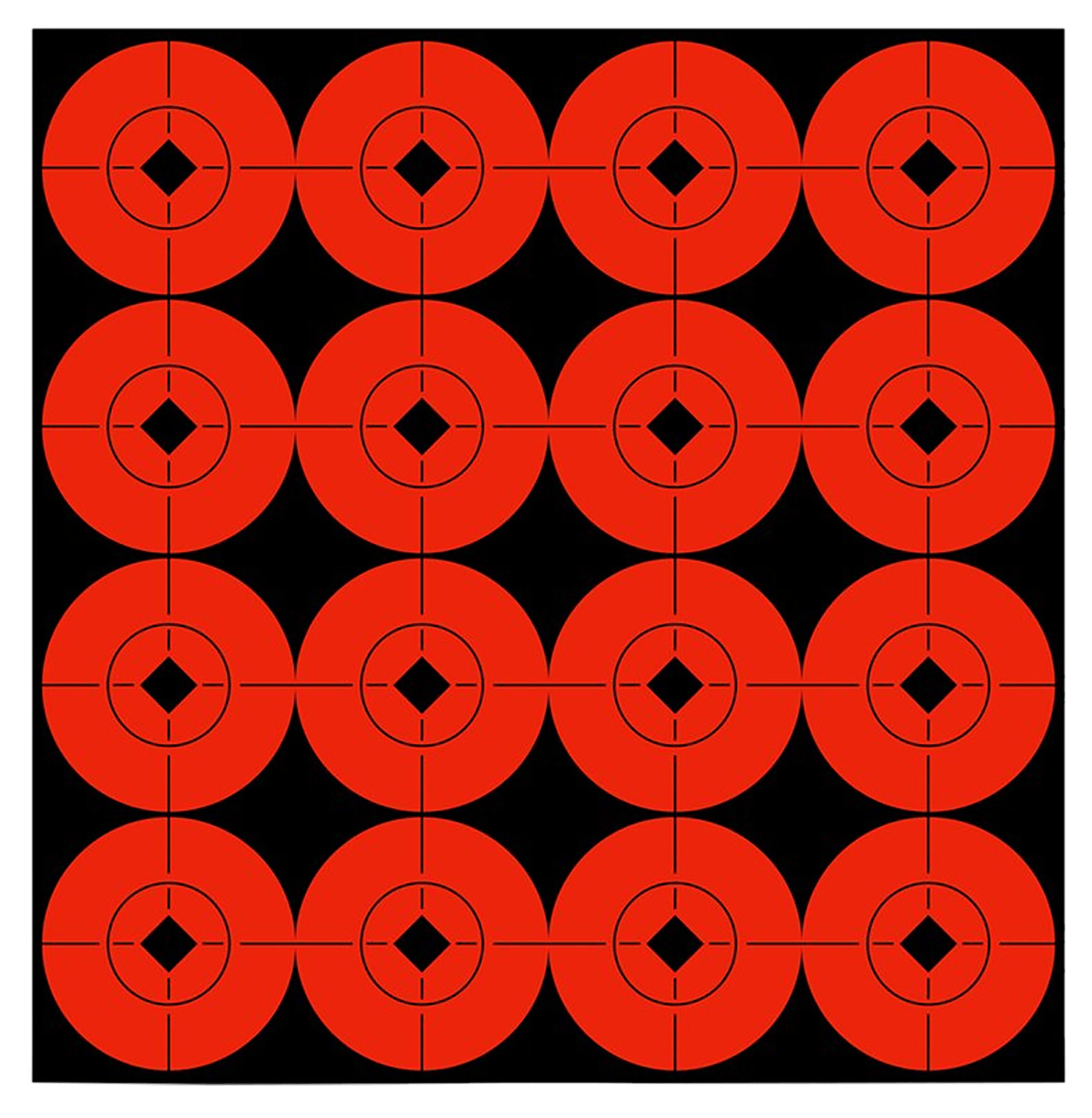 Birchwood Casey 33904 Target Spots Self-Adhesive Paper Black/Orange 1.5" Bullseye 160 Pack