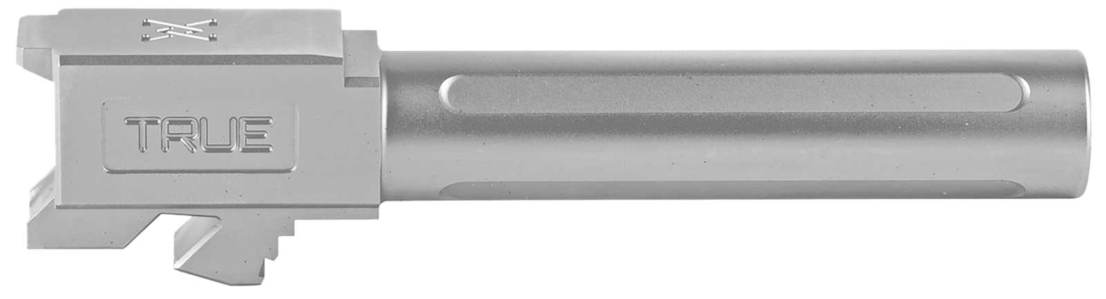 True Precision Inc TPG19BX Glock 9mm Luger 4" Fluted Satin Stainless Steel, Fits Glock 45/19X/19 Gen1-5