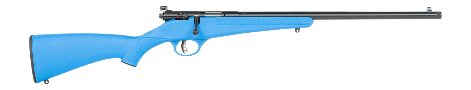 Savage Arms Rascal F-SR 22 LR 1rd 16.13" Matte Black Single Shot Threaded Barrel, Blue Synthetic Stock, Right Hand